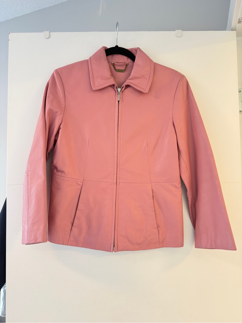 Vintage Danier Pink Genuine Leather Jacket | Size 6 | Y2K